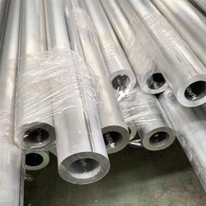 1060 7001 6063 7075 Aluminium Hollow Pipe Alu Profile Round Shape For Fin Tube Heat Exchanger